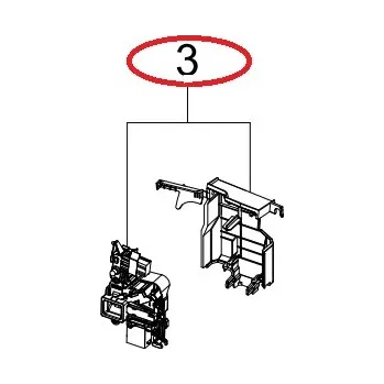 Originální blokování, zámek DC97-22289A pro pračku Samsung = DC97-22289C