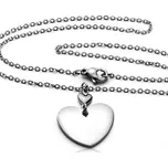 Ocelový náhrdelník - srdce