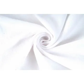 Úplet jednolíc, bílá, tričkovina, látky, metráž