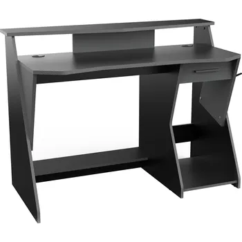 Psací stůl SKIN šedý/černý