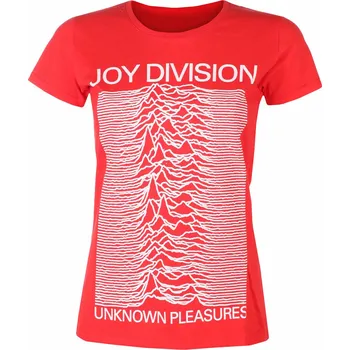 Tričko metal dámské Joy Division - Unknown Pleasures FP RED - ROCK OFF - JDTS04LR - XL
