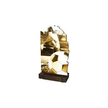 Trofej dřevěná - fotbal - Výška: 12cm Text: Žádný