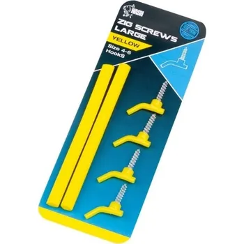NASH - Rovnátka Zig Screws žlutá vel. L 4 ks