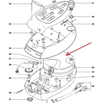 Solární ohřívač vody Nádoba na ohřev vody pro žehličku Philips GC6068