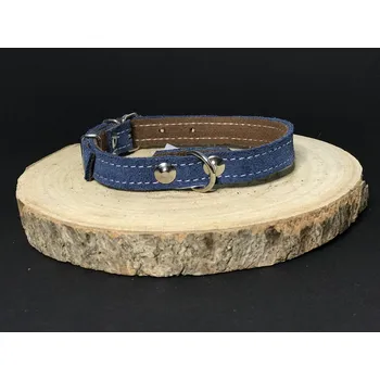 Obojek pro psa Palkar obojek z velurové kůže pro psy 35 cm x 16 mm modrá (Palkar obojek z velurové kůže pro psy 35 cm x 16 mm modrá)