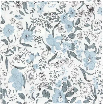 Šátek Bubibubi Bílý kapesníček do saka Pastel Blue