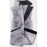 Šedá dámská vesta s kožíškem (BR9593-102) odstíny šedé XL (42)