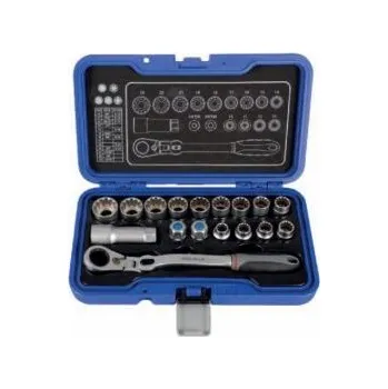 Gola sada gola s průchozí ráčnou a ořechy pro svorníky a čidla s výklopnou ráčno