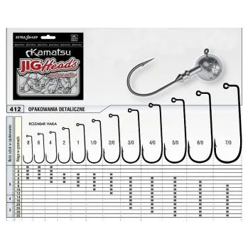 Rybářský háček Kamatsu – Jigová hlavička 16g/vel.3/0
