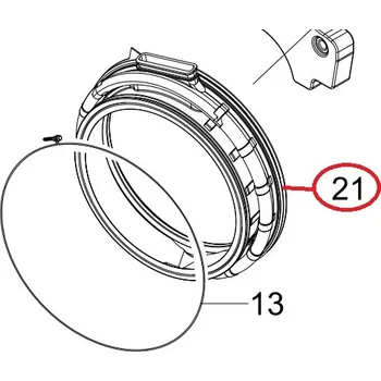 Originální těsnění, manžeta, guma DC64-01537A pro pračku Samsung