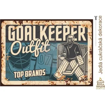Jedlá dekorace na dort Caketools Jedlý papír "Hokej 3" - A4