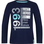 Chlapecké triko - LOAP Bilt, tmavě modrá Barva: Modrá tmavě, Velikost: 110-116