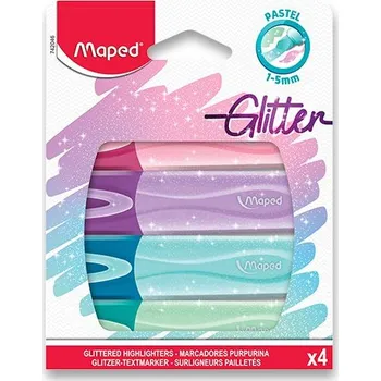 Zvýrazňovač Maped Fluo Peps Classic Glitter 4 barvy