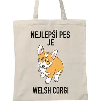 Nákupní taška Nákupní taška unisex s potiskem Nákupní taška - welsh corgi