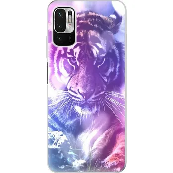 Telefonní příslušenství Odolné silikonové pouzdro iSaprio - Purple Tiger - Xiaomi Redmi Note 10 5G