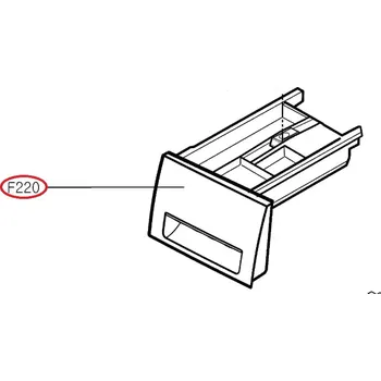 Originální šuplík násypky AGL73976446 pro pračku LG