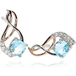 Zlatnictví Helios Náušnice se zlacením a Topazem B50250