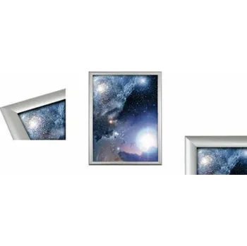 Rám na obraz Klip rám profil 25mm, stříbrný rozměr A0, ostré rohy