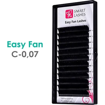 Umělé řasy Easy Fan - C - 0.07