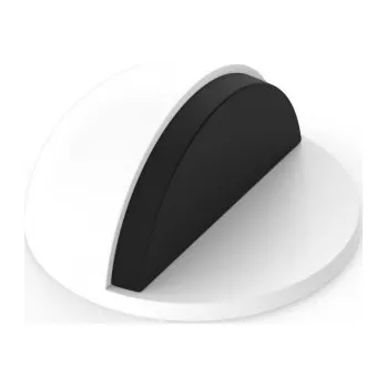 dveřní zarážka METAL BUD dveřní zarážka METAL-BUD půlkulatá, lepící, bílá