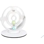 Flamingo Interaktivní hračka pro kočky Rotační kolo Dita bílé 26x26x27,5cm