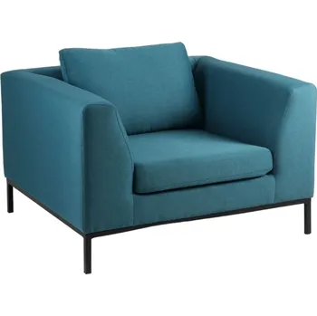 Křeslo Nordic Design Modré látkové křeslo Samara