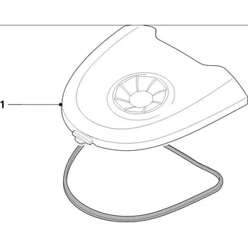 Plastový kryt nádoby 996510060936 pro vysavač