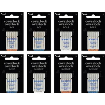 Speciální sada 40 jehel TEXI - SCHMETZ pro overlocky-coverlocky