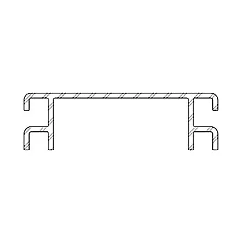 Větrací mřížka Ventilační mřížka 9440 k terasovému profilu P 9360, TWINSON Hnědá hliníková mřížka