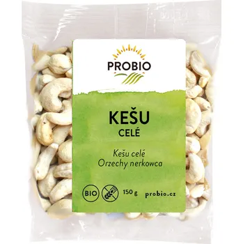 Sušená potravina BIO kešu celé, 150 g