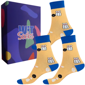 Pánské ponožky Dárkový set - Sporty - Bowling - velikost 43-46 (Velikost 43-46)