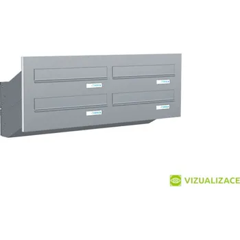 Poštovní schránka Poštovní schránka D-047 - do dveřního panelu - lakovaná - RAL 7035 MAT. - SVĚTLE ŠEDÁ