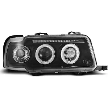 Přední světlomet TUNING-TEC Přední světla Audi 80 B4 91-96 Angel Eyes - černé