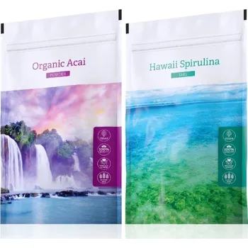 Přírodní produkt Energy Acai Pure powder 100 g + Hawaii Spirulina tabs 200 tablet