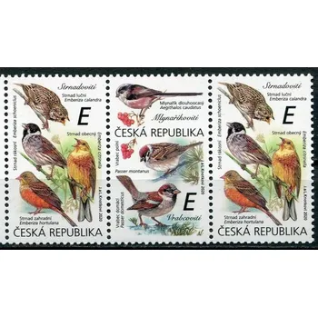 Poštovní známka Česká pošta (2020) č. 1083 - 1084 ** 3-pá (1) - Česká republika - Zpěvní ptáci (III.) "E"