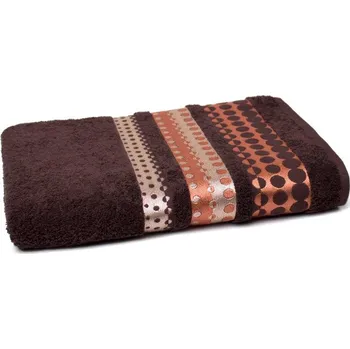 Ručník Bavlněný ručník Silver 70x140 cm hnědý