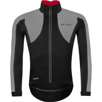 Cyklistická bunda bunda Force X100, černá/šedá - vel. XL 118956