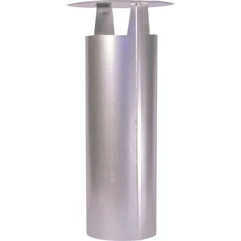 Komín Oromis Komínová stříška 0.5 m - pozink barevný Barva: Ocelově červená, Průměr: 80, Osazení: Zasunutí do kouřovodu