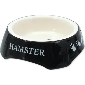 Miska pro psa Miska SMALL ANIMAL potisk Hamster černá (1ks)