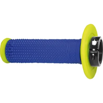 grip Motokrosové gripy PROGRIP 708 LOCK-ON 2takt+4takt modrá/žlutá - pár