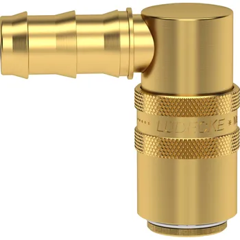 ESH 10 T-90AB (rychlospojka ESH 10mm Push-lock 90st ventil, PN15, mosaz)