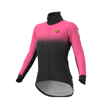 Cyklistická bunda ALÉ Cycling Clothing Dámská zimní cyklistická bunda ALÉ PR-S GRADIENT, fluo pink Velikost: S