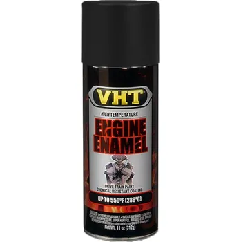 Autolak VHT Barva na motory Engine Enamel, černá GM Satin Black, 400 ml