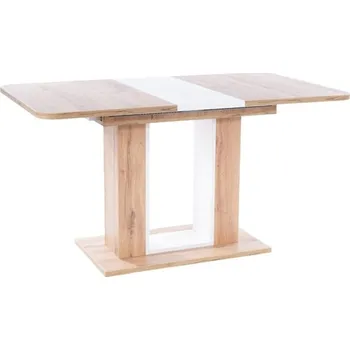 Jídelní stůl Jídelní stůl rozkládací TWINS 140x80 dub artisan/bílá mat