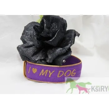 Obojek pro psa Obojek I love my dog 4cm