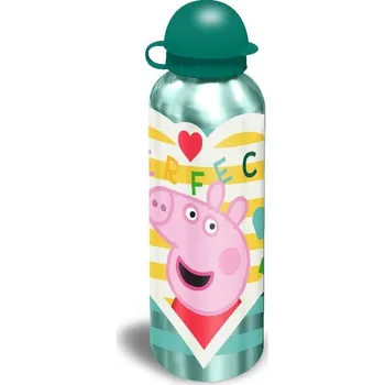 Láhev EUROSWAN ALU láhev Peppa Pig zelená Hliník, Plast, 500 ml