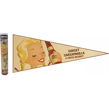 Plakát Fallout Sunset Sarsaparilla Felt Pennant Key Art