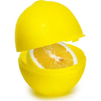 Dóza na potraviny Qlux IDEAS Obal na citron 9 x 7,5 x 8,5 cm žlutý
