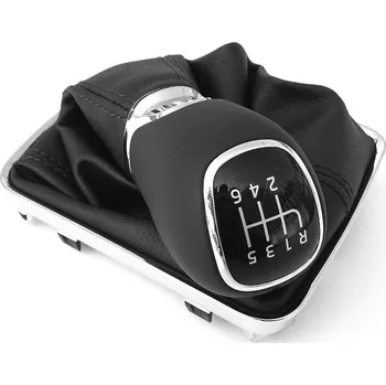 Hlavice řadicí páky Škoda Auto Řadící páka Škoda Rapid (2012 - 2019) kožená 6 st., originál 5JB711113ANDYT