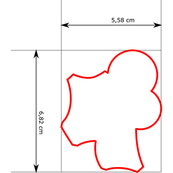 Vykrajovátko Naše Vykrajovátko Balonková číslice 4 Velikost: 5 cm Vykrajovátko